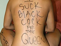 Indian slut black branded interracial blowjob cum